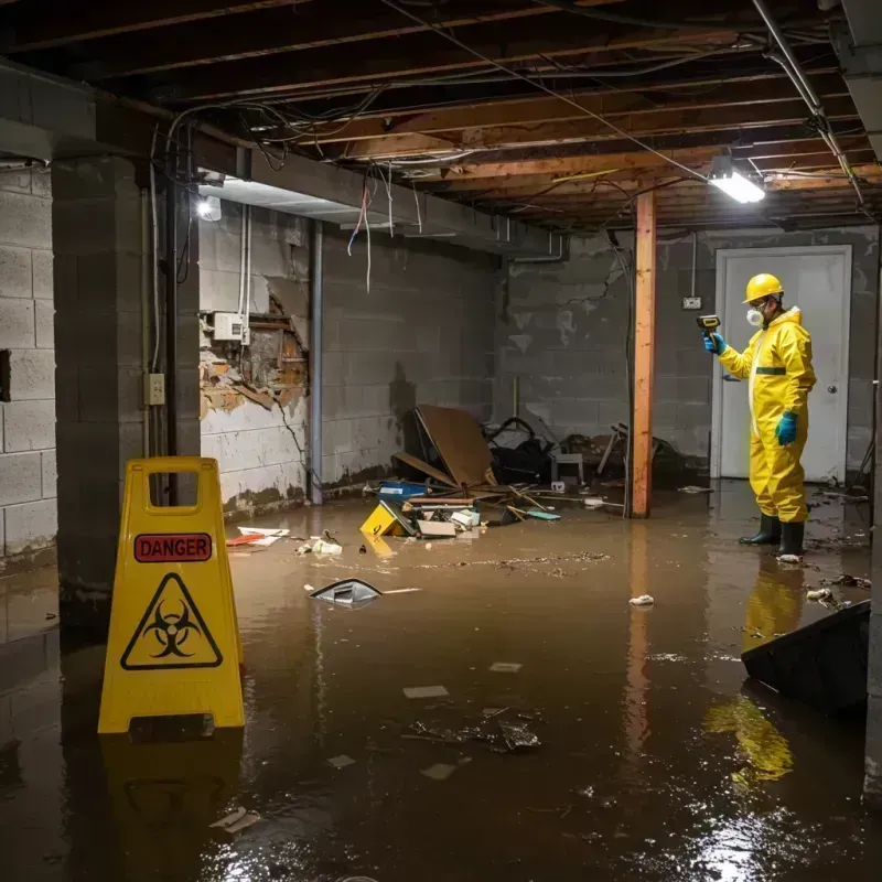 Flooded Basement Electrical Hazard in Lipscomb County, TX Property